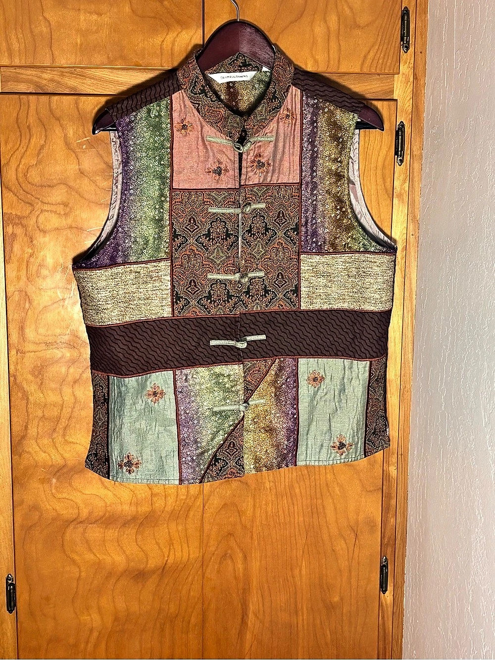 Draper's & Damon's Multicolor Vest Size Large Like New